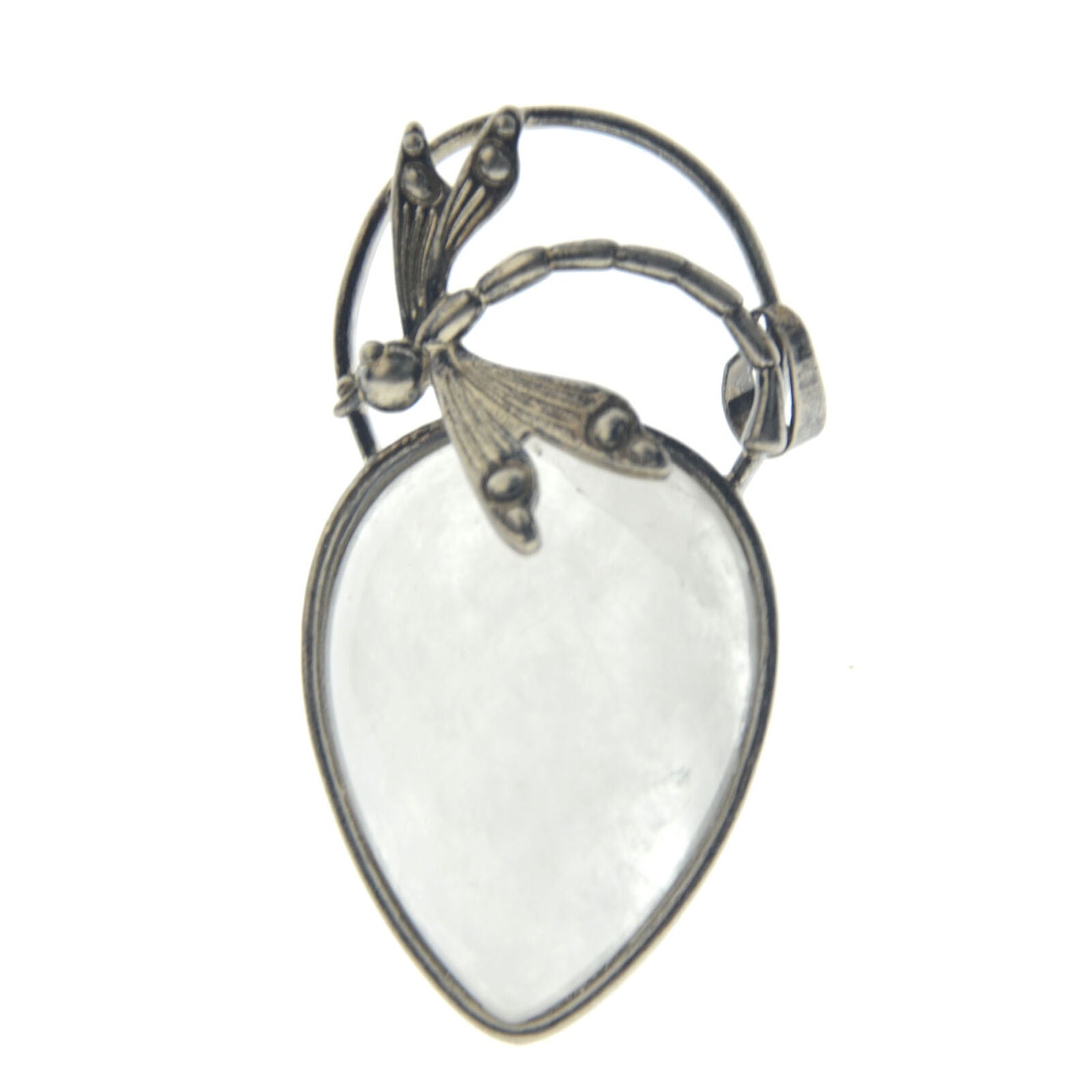Natura Rock quartz stone bead Energy Reiki Chakra Dragonfly Amulet Pendant Gift