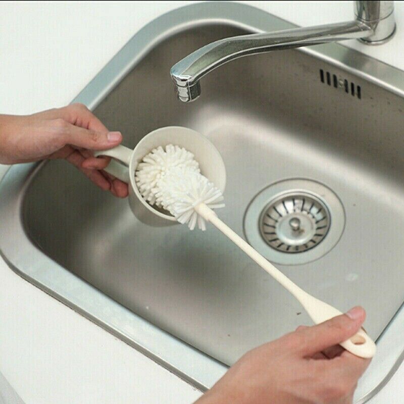 39.5CM Cleaning Glass Bottle Cup Brush Cleaner Kitchen Sponge Long Handle