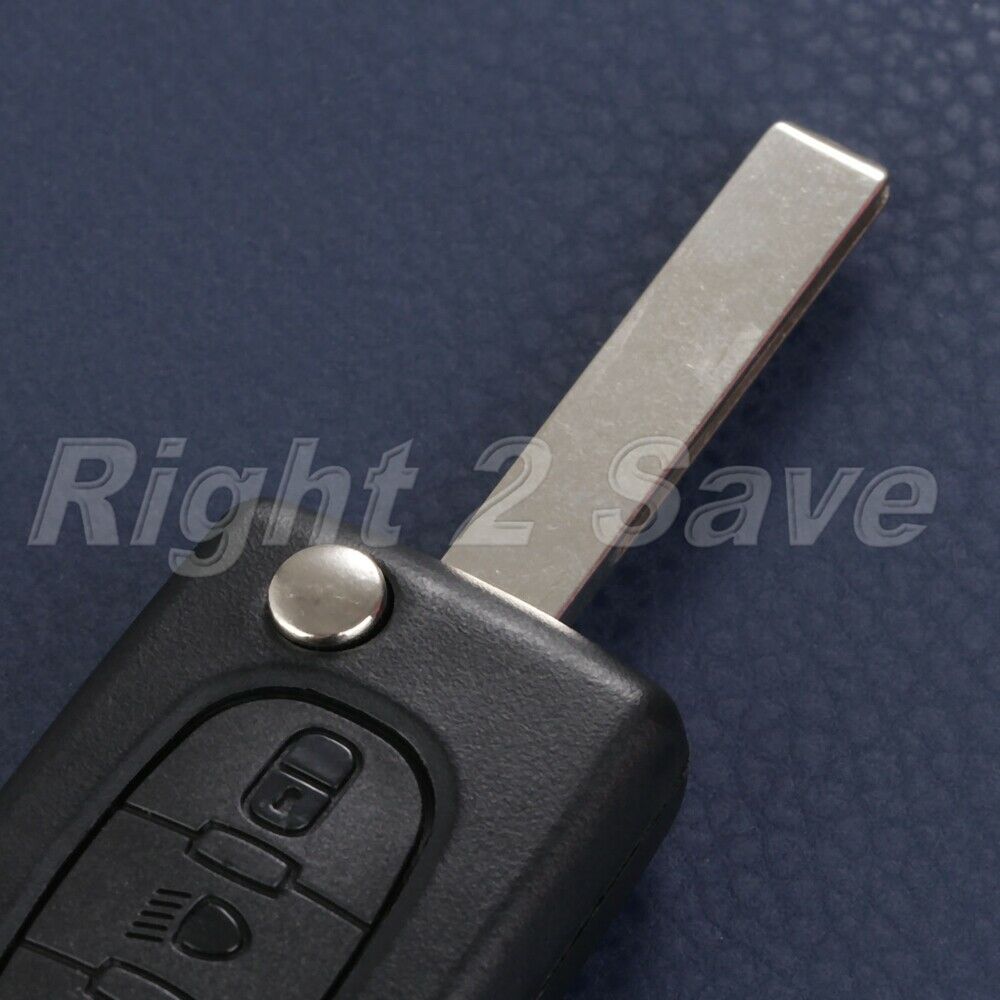 Remote Key Case 3 buttons Key Blade Uncut Compatible with Citreon C2 C3 C4 C5 C6