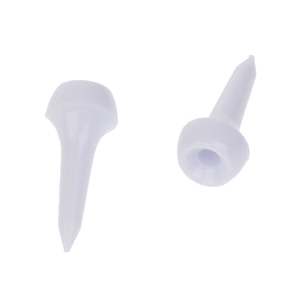 100 Pieces Of White Plastic Tees Golf