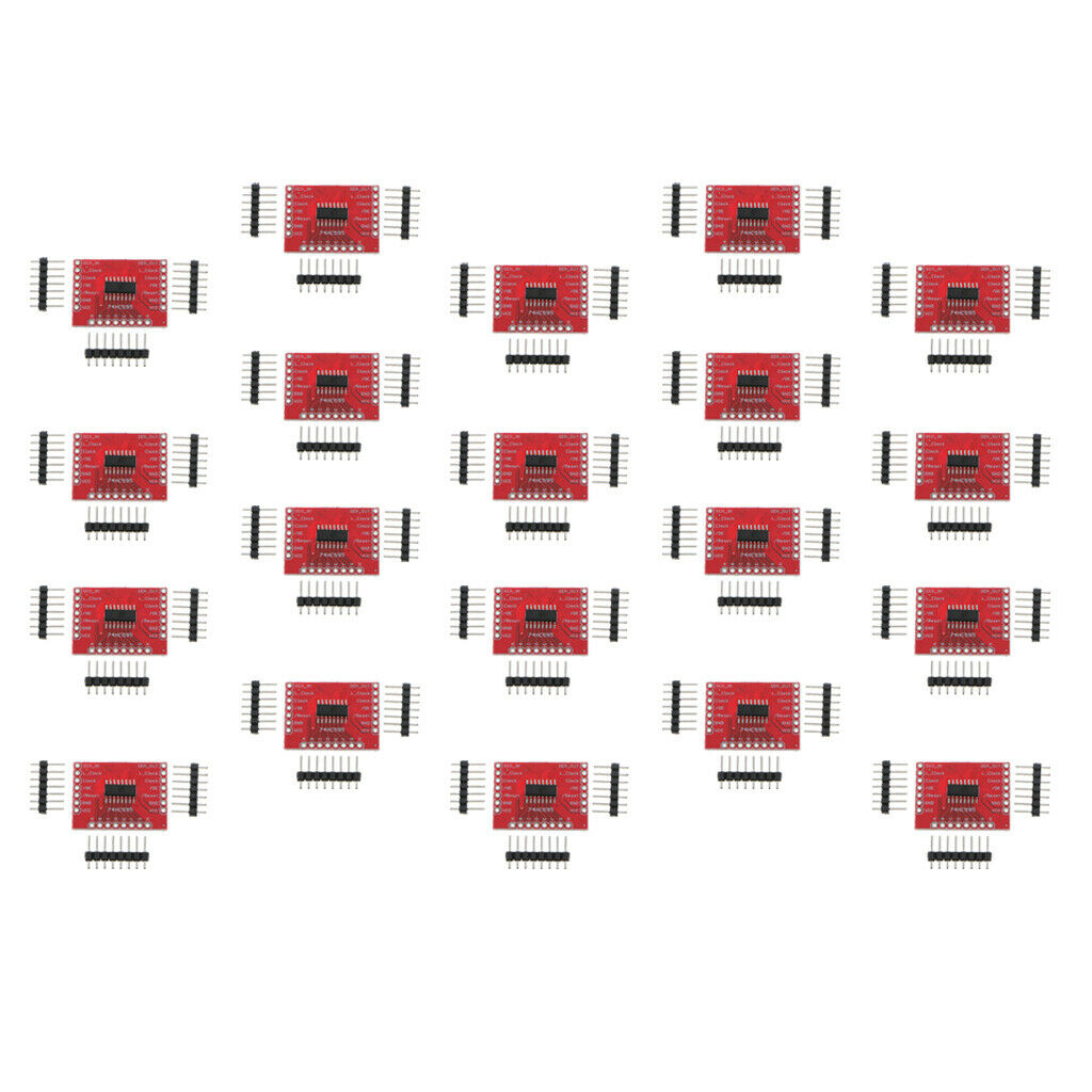 20X 74HC595 Shift Register Board PCB Circuit for Arduino 0.1" Spaced Headers