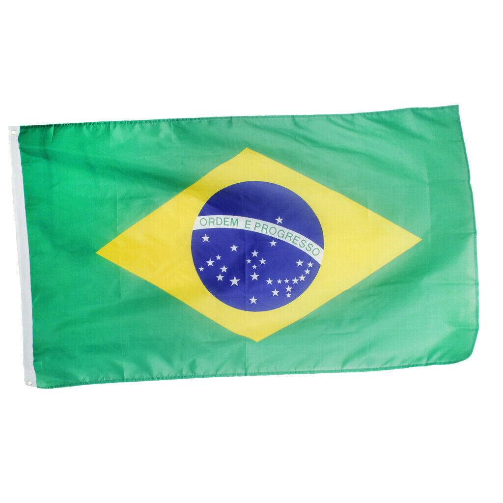 Large Brazil National Flag Brazilian Football Banner 150*90CM / 5*3FT Festival