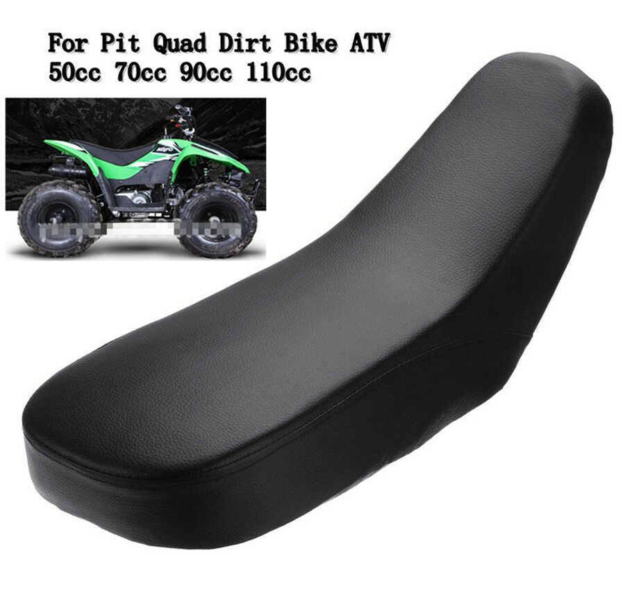 Black ATV Foam Seat For 50cc 110cc Racing Style Quad Dirt Bike ATV 4-Wheeler