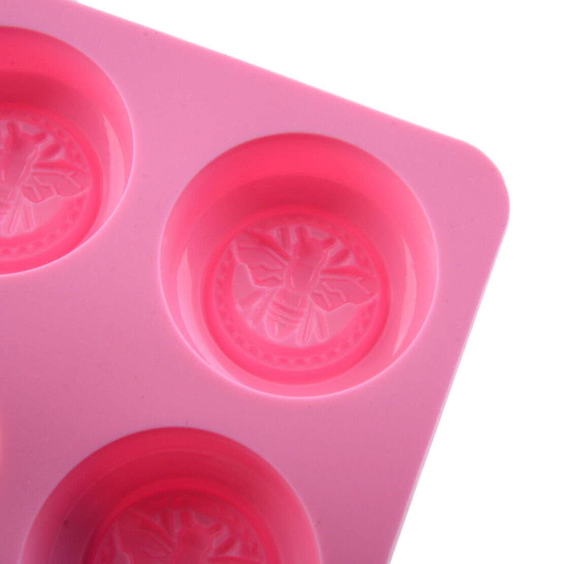 6 Cavity Round Silicone Puddings Wax Soap Mold Mould Handmade DIY
