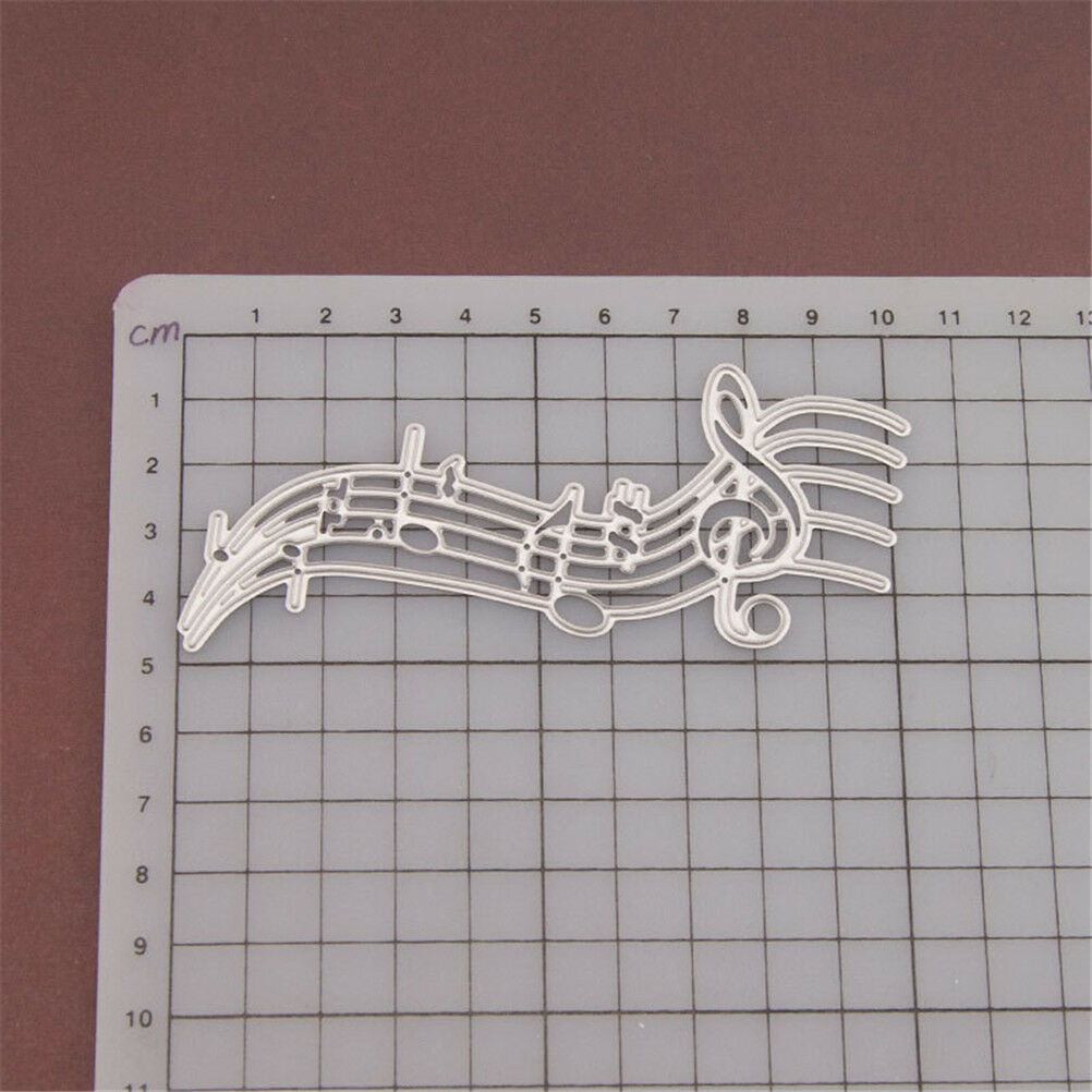 Metal Music Notes Cutting Dies Template Scrapbook Embossing Paper Card Album Qx