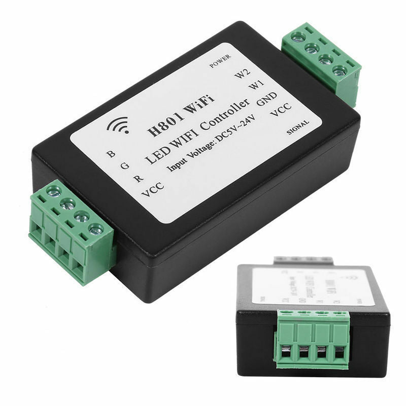 H801 Plastic RGB LED Strip Light WIFI Controller Dimmer Android WLAN Control L60