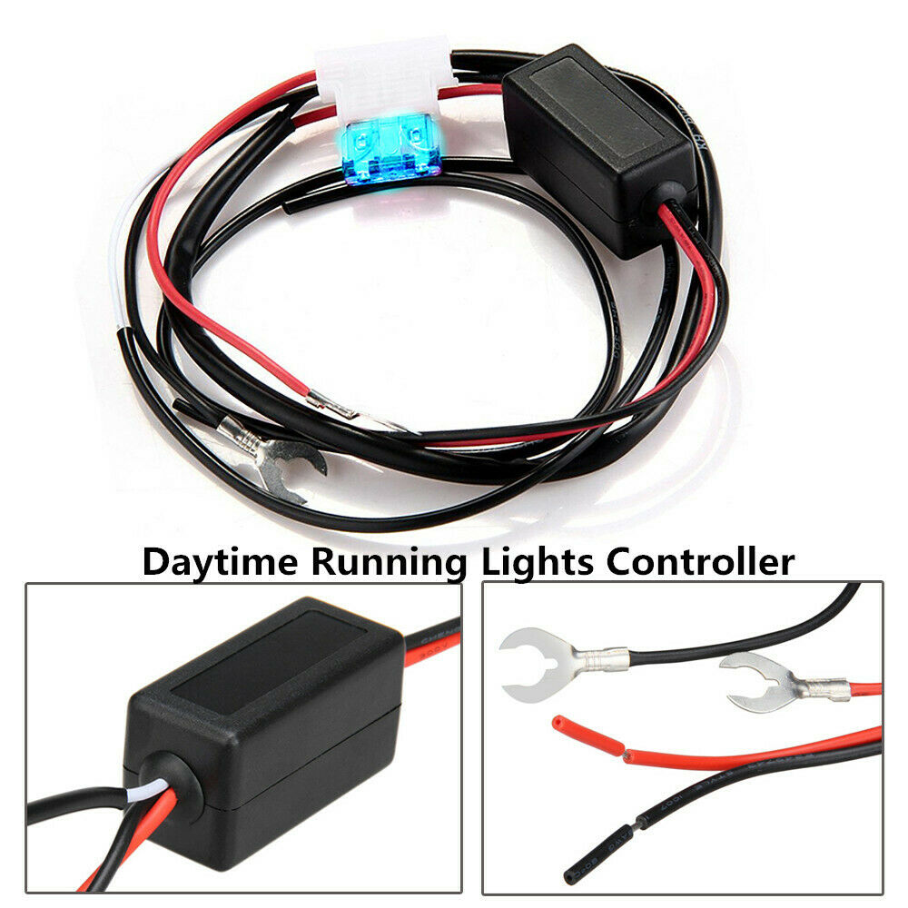 Car LED Daytime Running Light Automatic Control Dimmer Module Switch Relay DRL