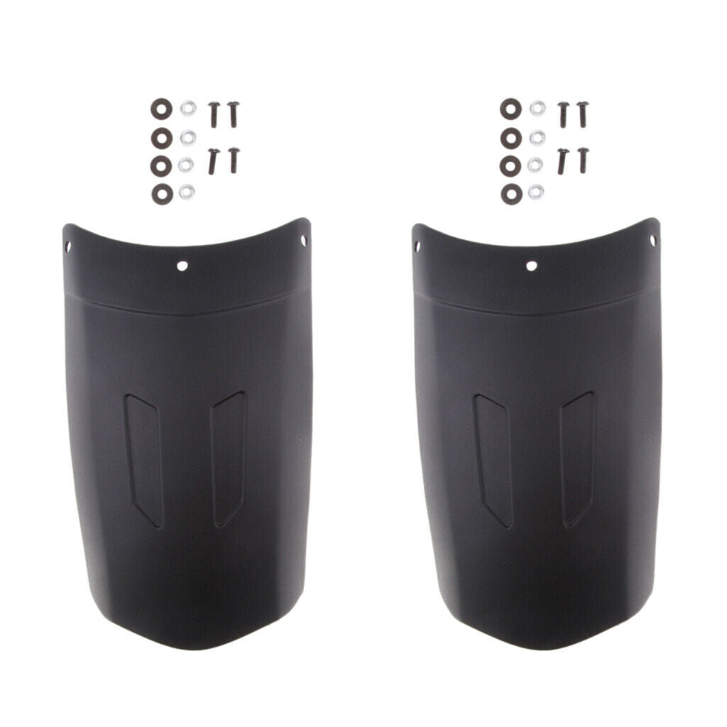 2Set Motorcross Front Fender Black Mudguard Anti-splash Wheel Cover Type A