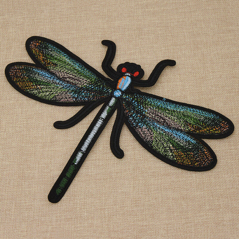 Dragonfly Embroidery Sew On Iron On Patches Badge Clothes Bag Fabric Applique