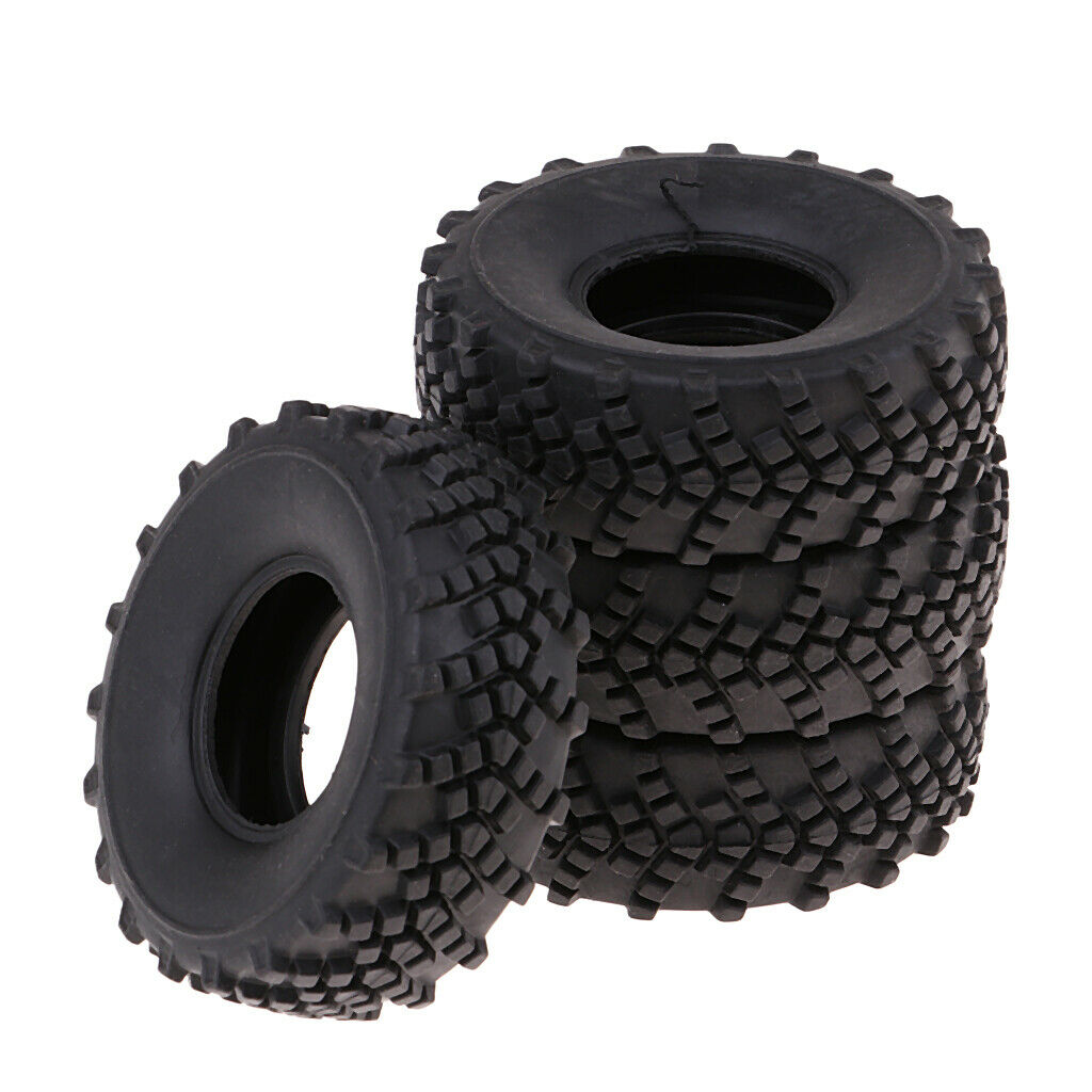 Set Rubber Tire Tyres Replacement for WPL 1:16th RC Electric  Truck