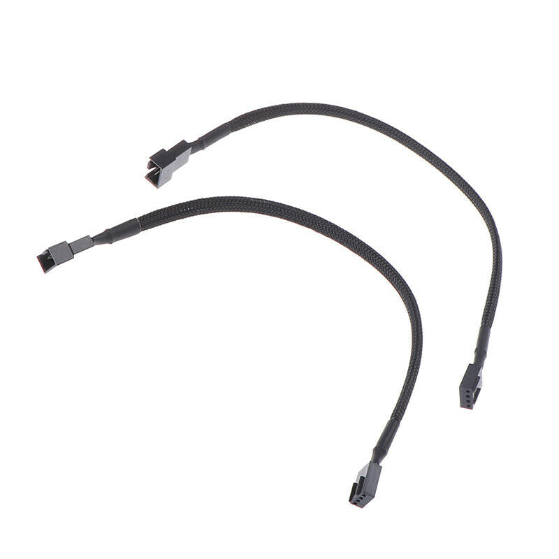 2pcs 4 Pin PWM Connector Case Fan Extension Power Cable for Compure C.l8