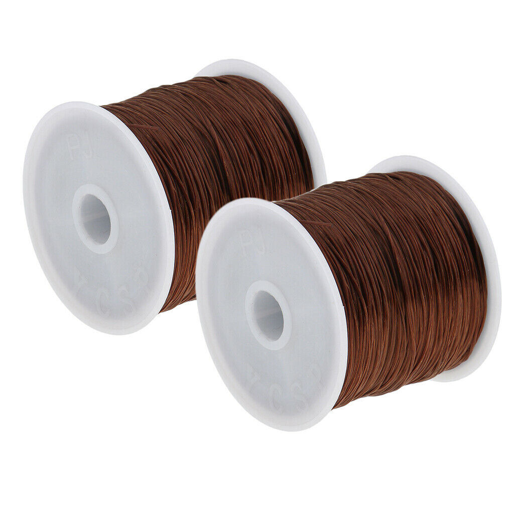 2Pcs Elastic Wig Weaving Braiding Thread Craft Sewing String Cord 60 Meters
