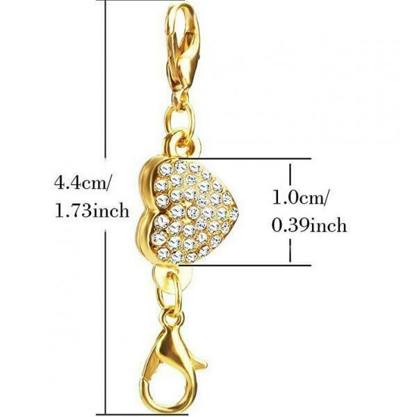 4 sets heart jewelry magnetic clasps clasp magnet chain clasp for