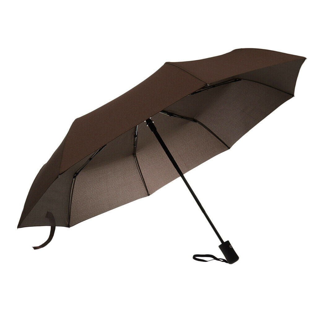 Auto Open&Close 3 Folding Umbrella Travel 8 Rib Foldable Umbrella Parasol