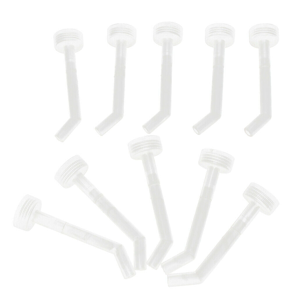 10 Pcs Poultry Screw Style Nippler Waterer Feeder for Chicken Duck Bird