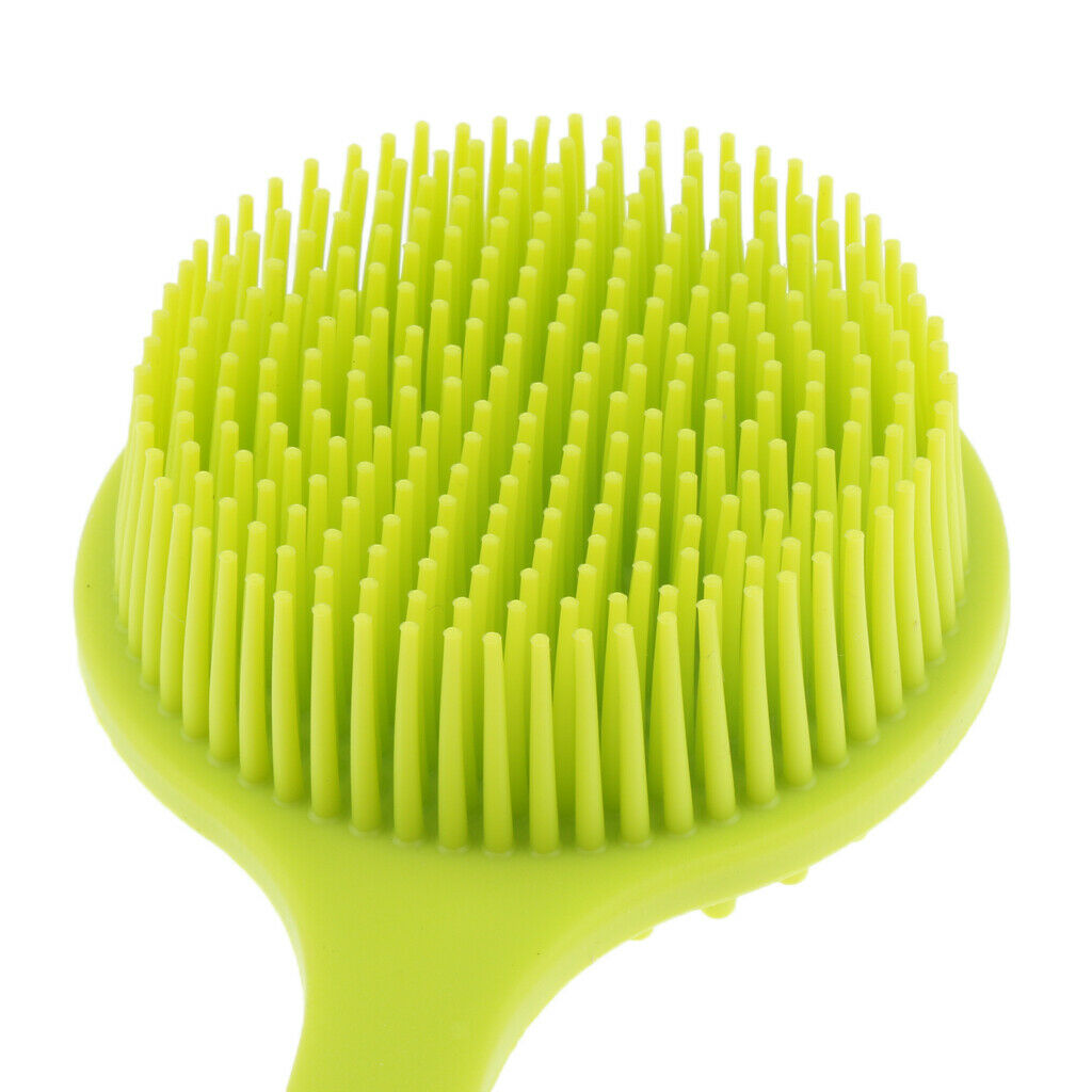 2 Pcs Soft Silicone Bath Body Brush Back Scrubber Cleaning Exfoliating Tool