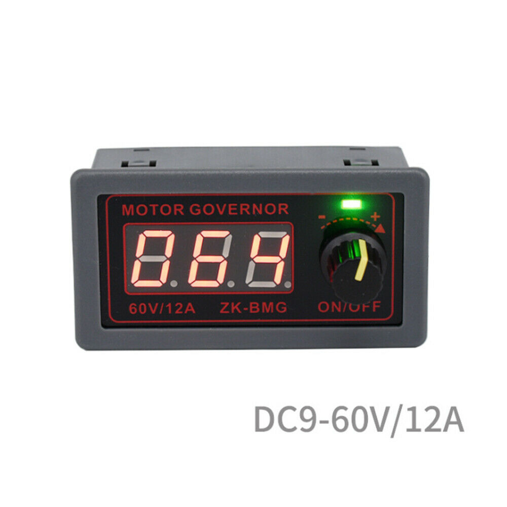 DC 9-60V 12A DC Motor Controller PWM Adjustable Speed Digital Display encoder