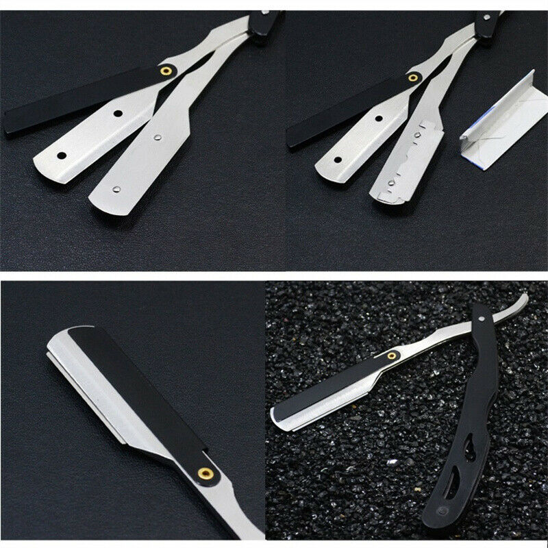 Barber Edge Razor Stainless Steel Manual Straight Razor Folding Shaving K.l8