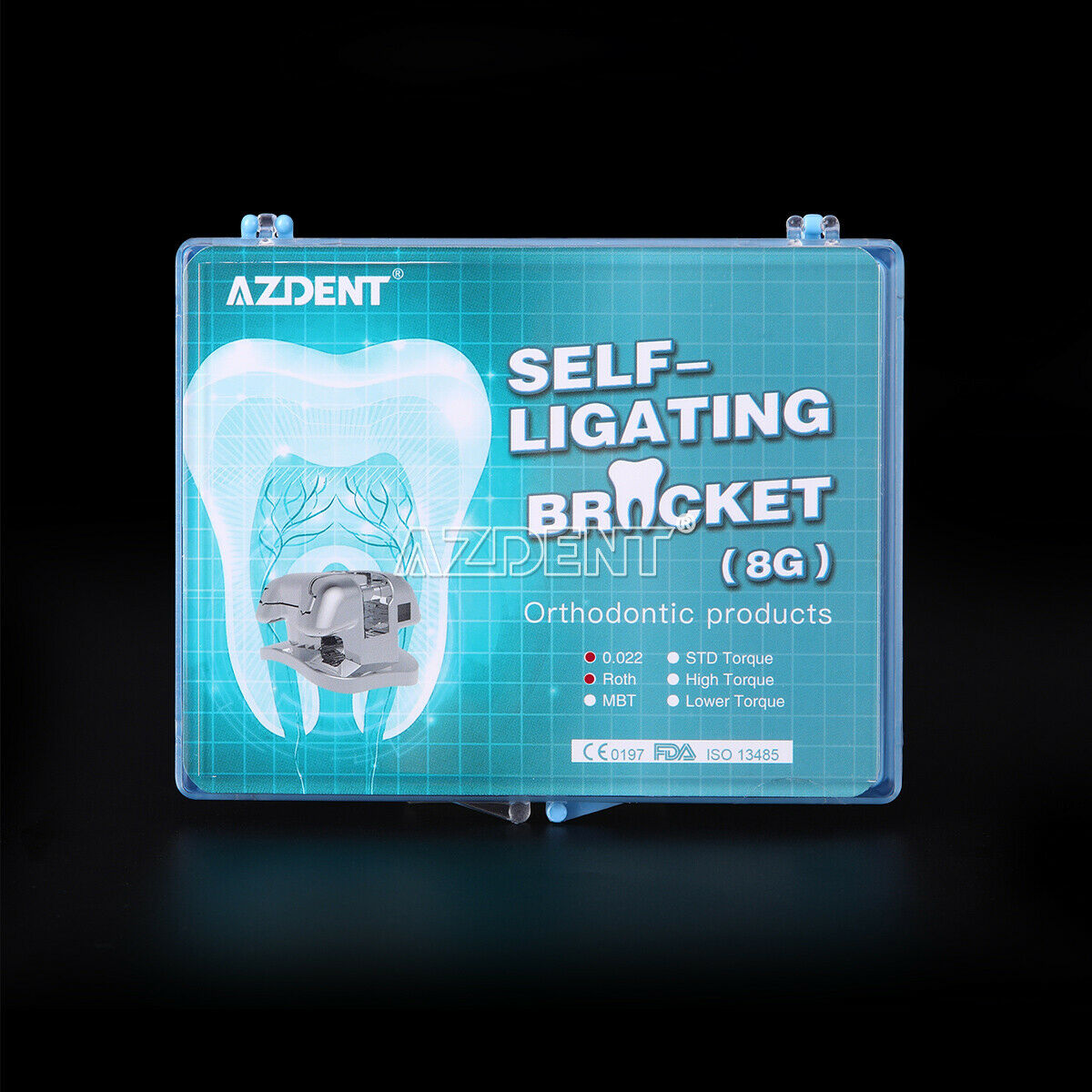 3X AZDENT Dental Orthodontic Self-Ligating Brackets Roth.022 Movable Hook 3 4 5