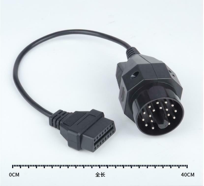 20 Pin to 16 Pin OBD2 Adapter Connector Scanner Cable for BMW E36 E38 E39 E46