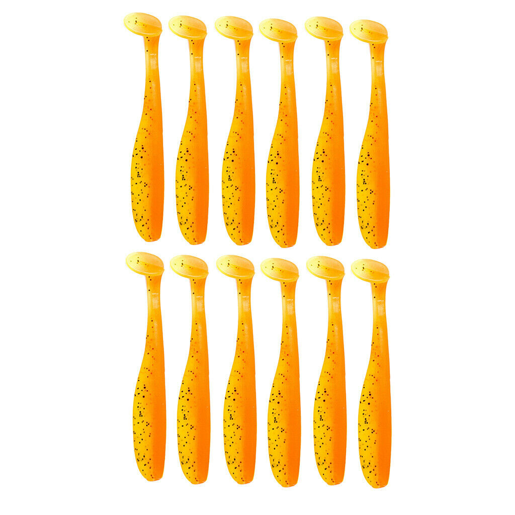 24x Artificial Swimbaits Shad Simulated T Tail for Saltwater Freshwater