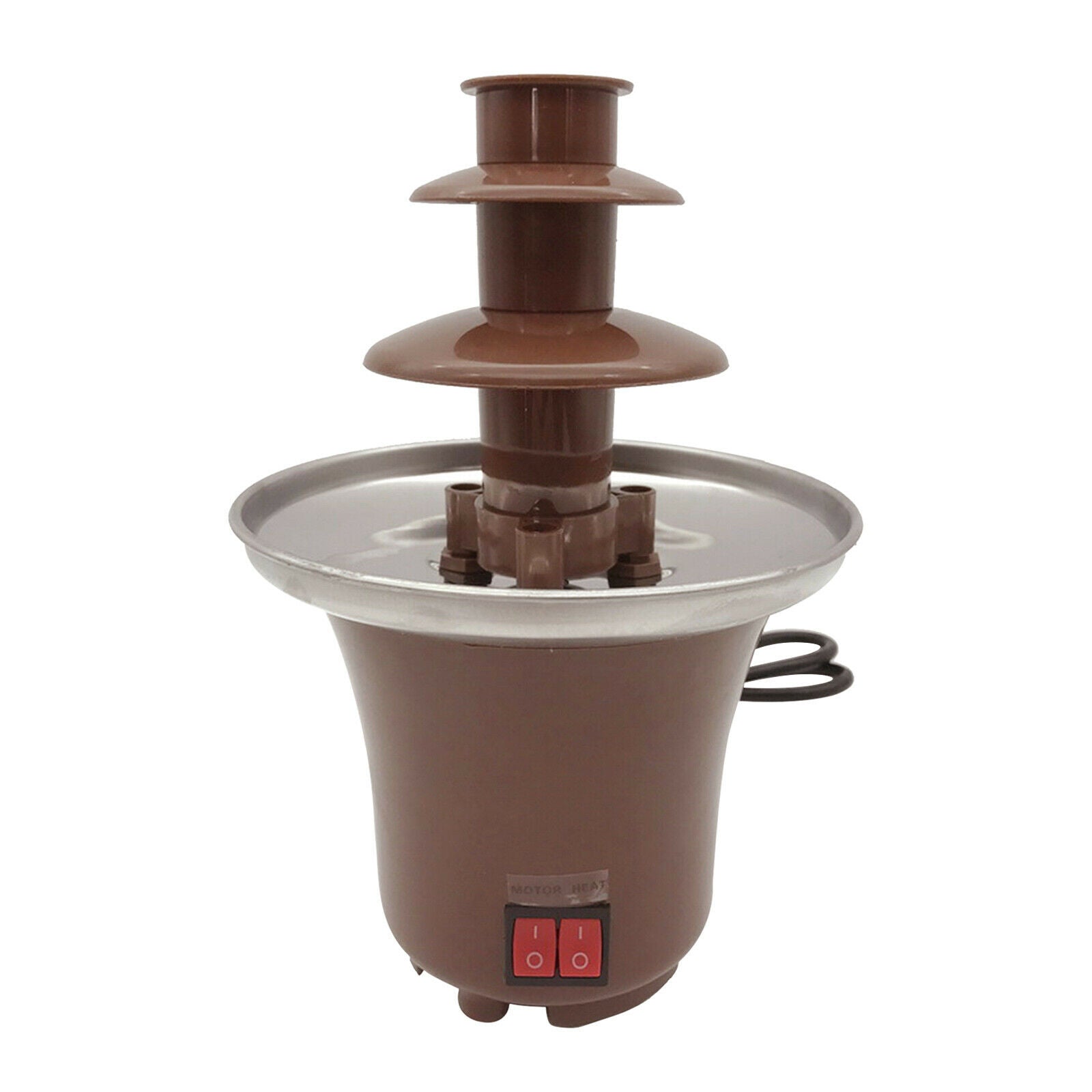 Mini Chocolate Fondue Fountain Machine DIY Waterfall Nacho Cheese BBQ Sauce