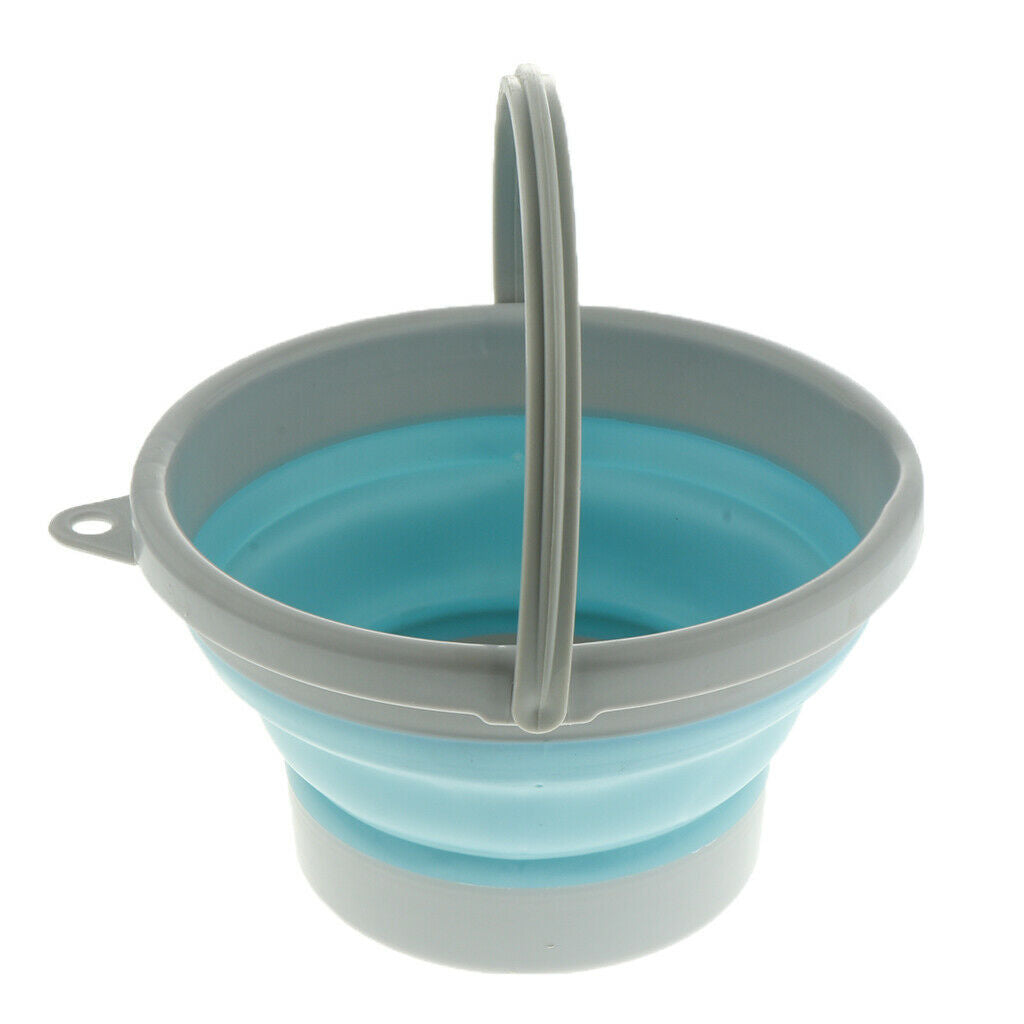 Collapsible Water Bucket Water Storage Container for Fishing Canmping 1.5L