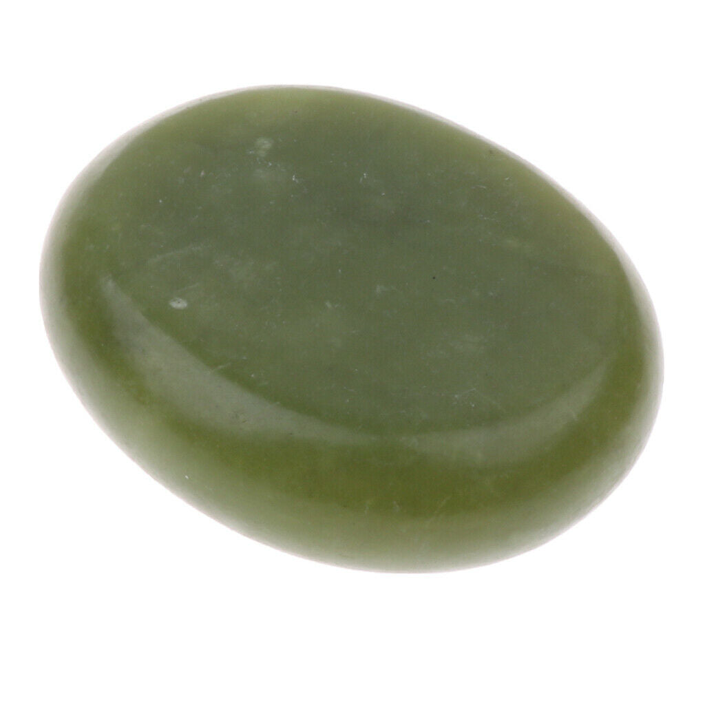 9 Pieces Natural Jade Stones Massage Stones Facial Spa Massage 5 x 6cm