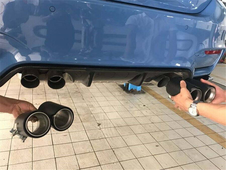 2.6'' Stainless Steel Carbon Fiber Exhaust Tip For BMW F87 F80  F82 F83 F12 F13