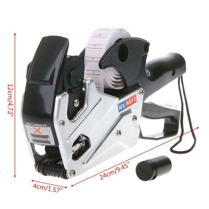 MX-H813 A-line 8 Digits Price Tag Gun Labeler Labeller Label Paper For Retail +
