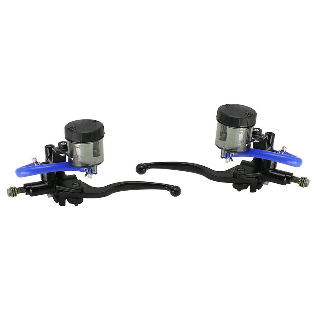 2 Pieces Black Hydraulic Disc Brake Clutch Master Cylinder Lever Set New