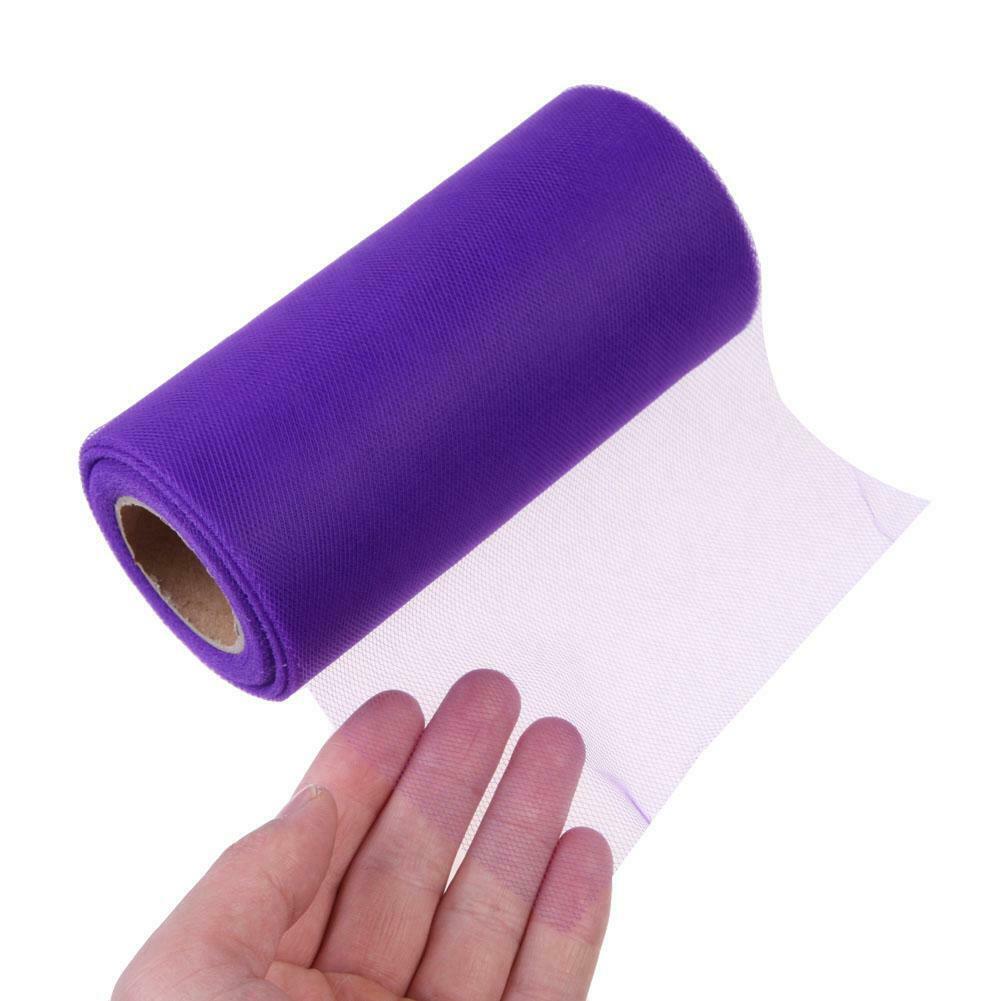 Colorful Tissue Tulle Roll Spool Craft Wedding Party Decor Dark Purple @
