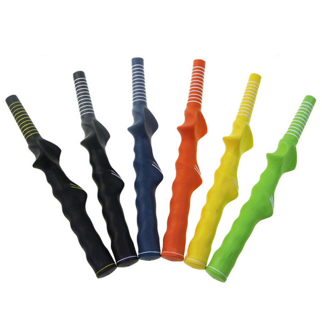 Golf Grip Hand Position Corrector Guide Training Aid Black White 9.15mm