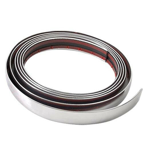 2.5M Car Truck Bumper Door Edge Lip Protector Strip Chrome Decor Moulding Trim