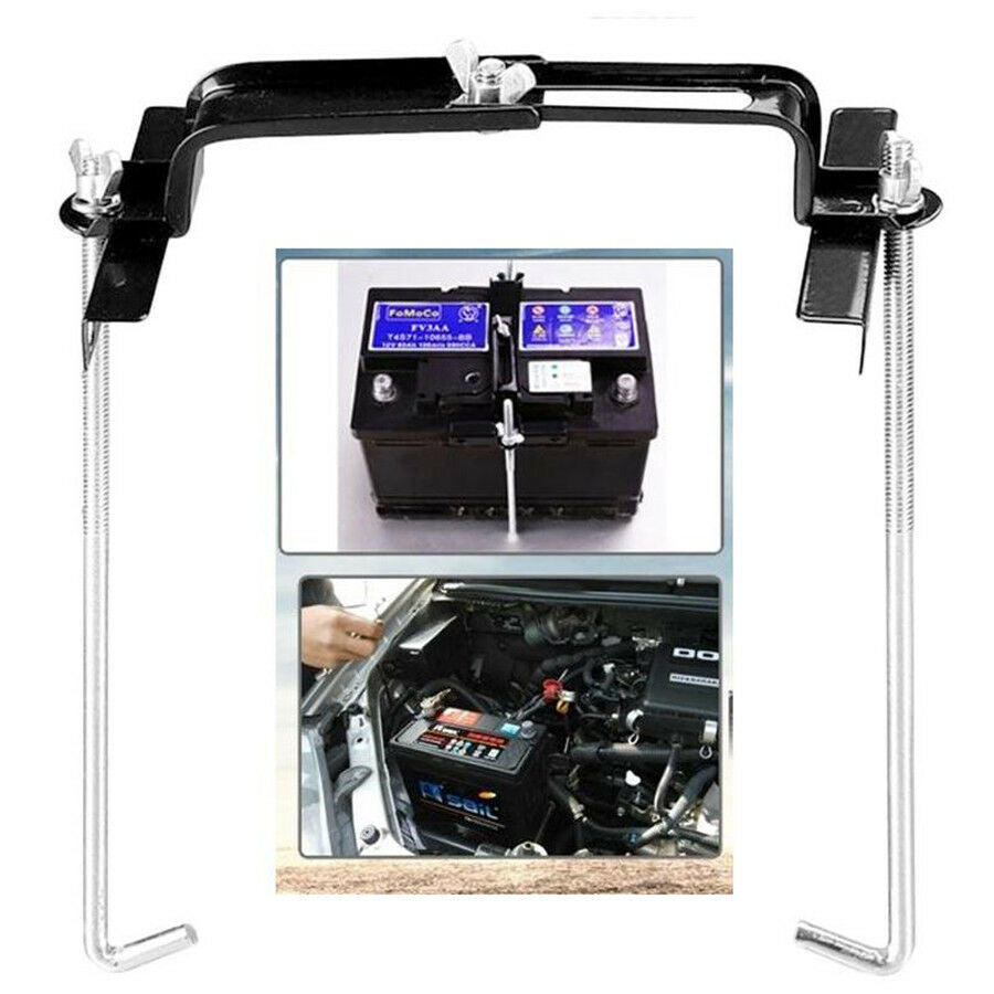 19cm Car Storage Battery Holder Stand Rack Adjustable Stabilizer Metal Bracket
