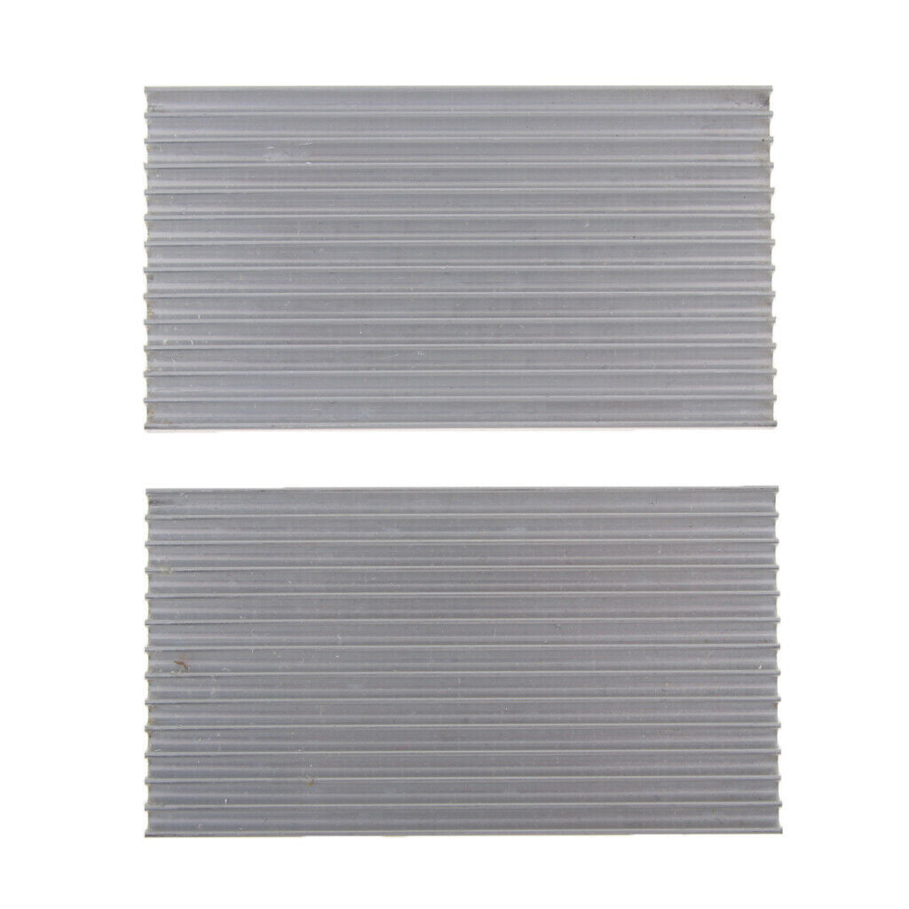 2 Pack 100*55*6mm Cooling Fin, Aluminum Heat Sink Radiator for CPU RAM IC LED