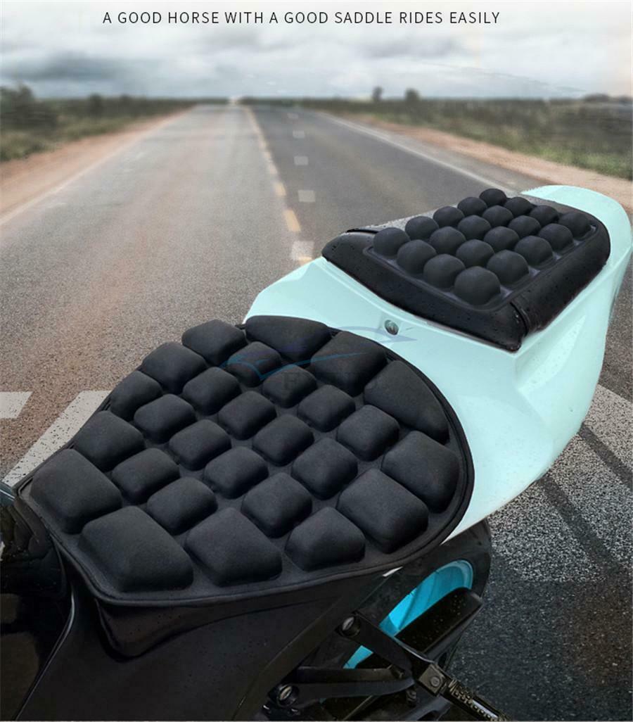 Motorcycle Inflatable Cushion Pressure Relief Ride Seat Cushion TPU Air Seat Pad