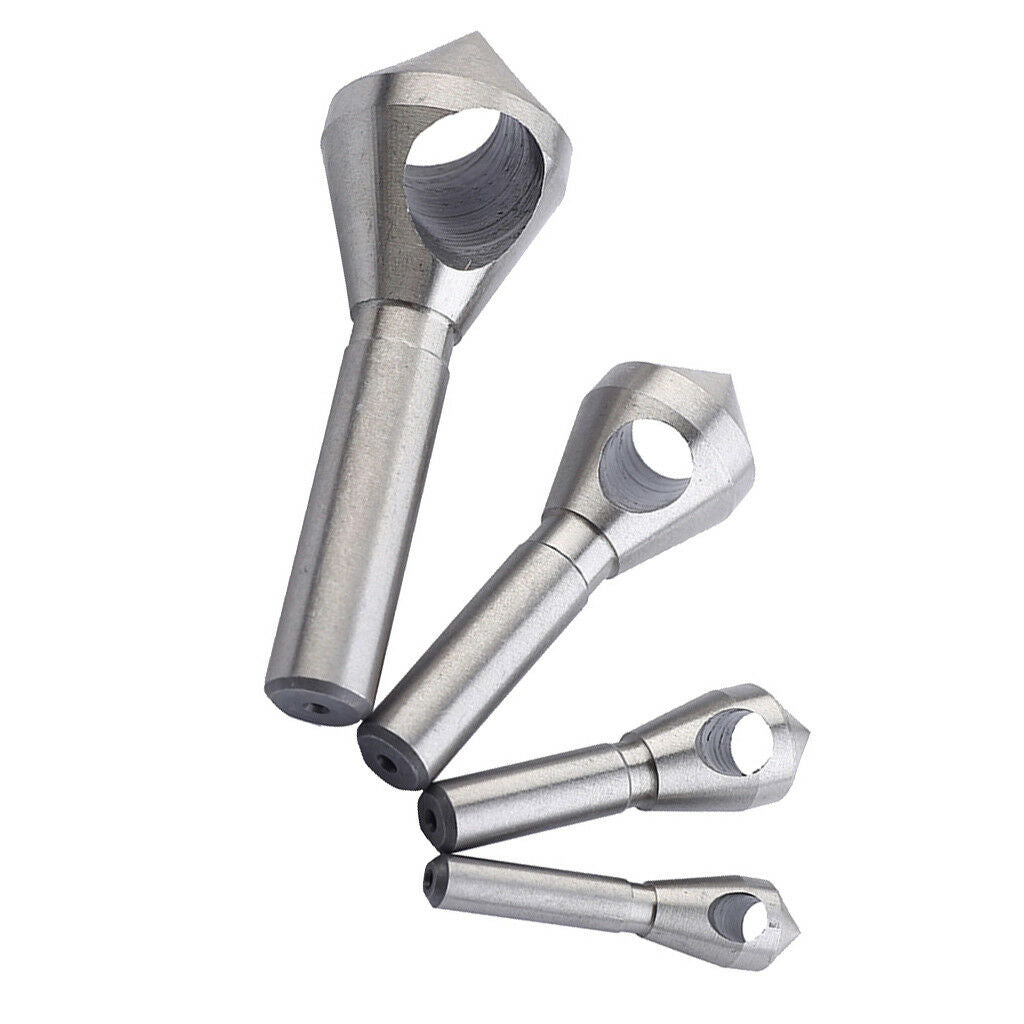 Set of4Pcs Hss Steel Countersink Drill Bit Wood Chamfering Device Drill Bits