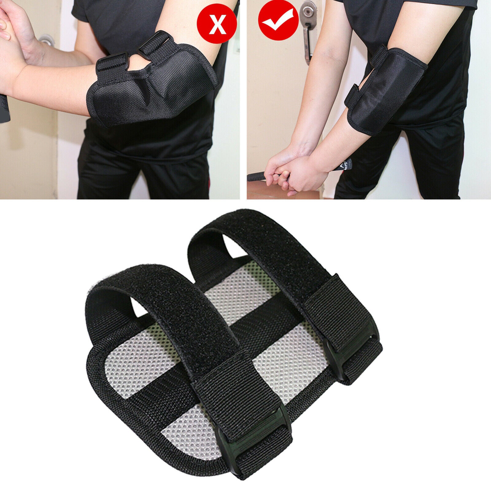 Golf Straight Swing Practice Training Aid Elbow Support Brace Arm Band Corrector