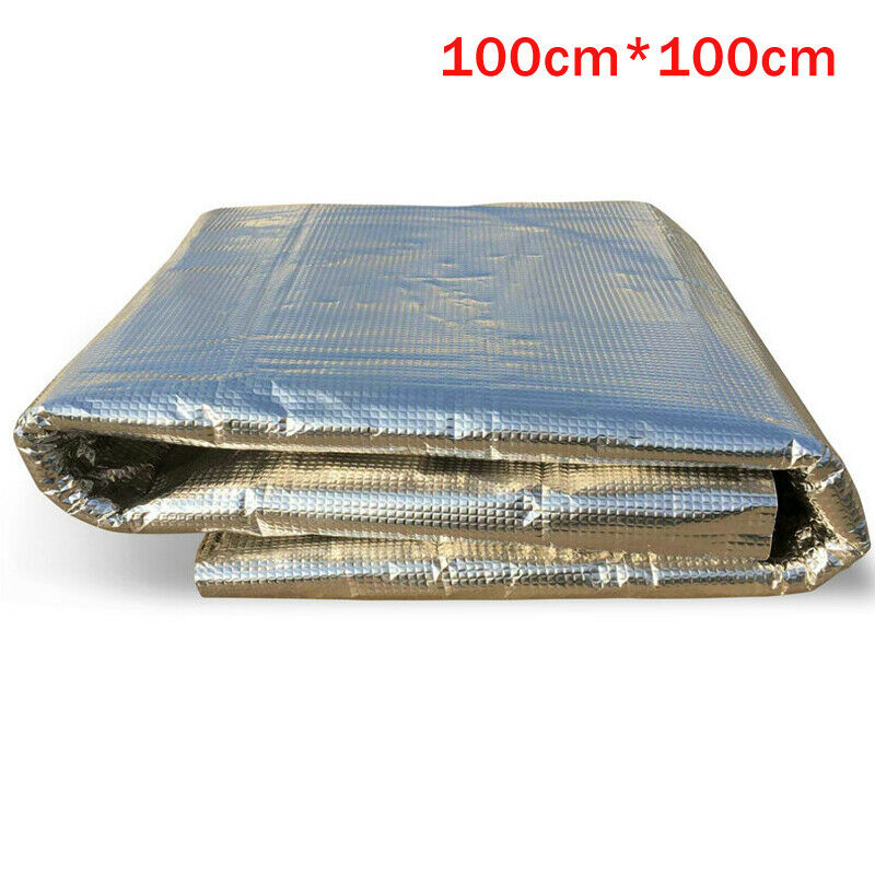 100*100cm Car SUV Door Hood Mat Sound Fire Heat Insulation Cotton 10mm Thickness