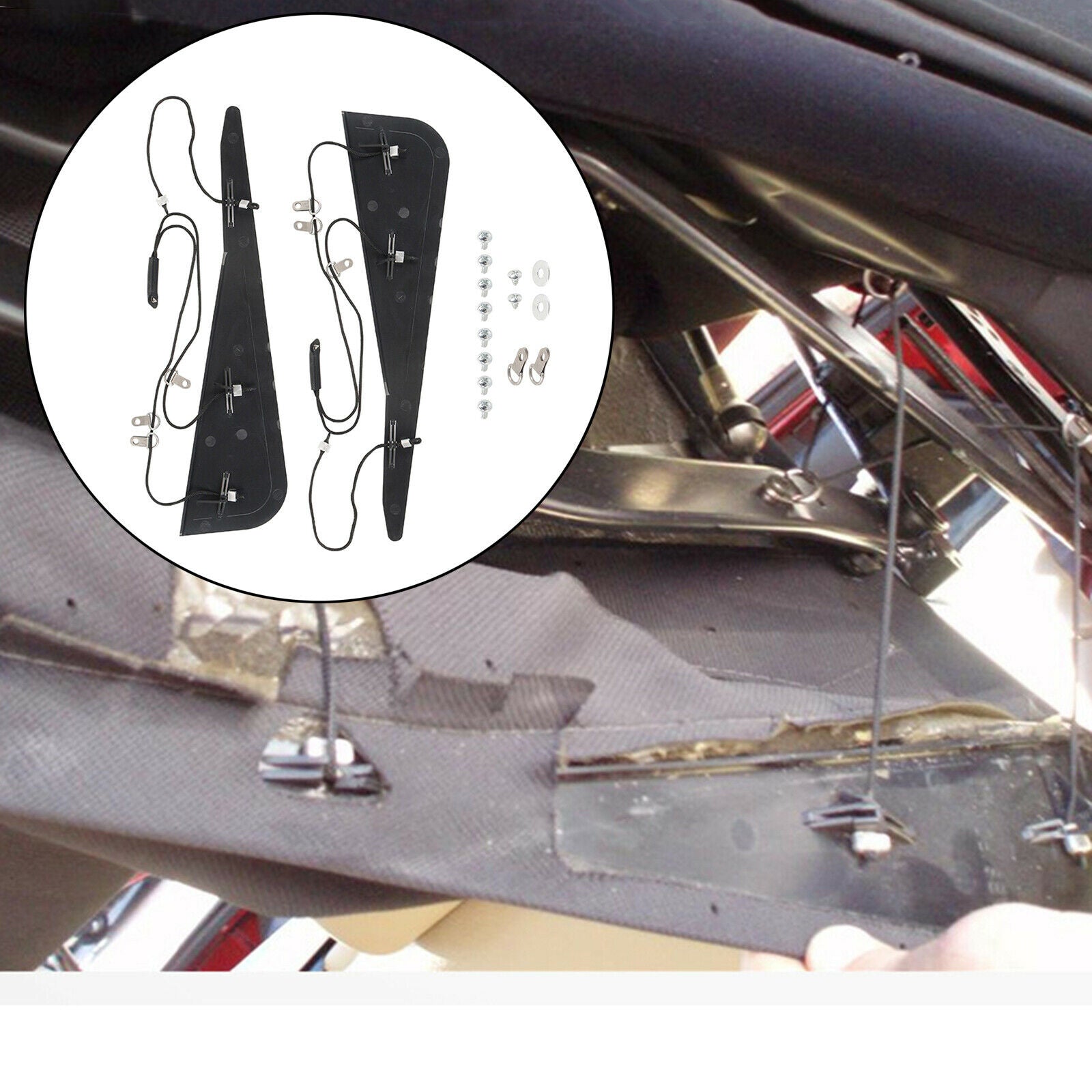 1 Pair Convertible Roof C-Pillar Repair Kit For BMW E46 323ci 325Ci 2000-2006