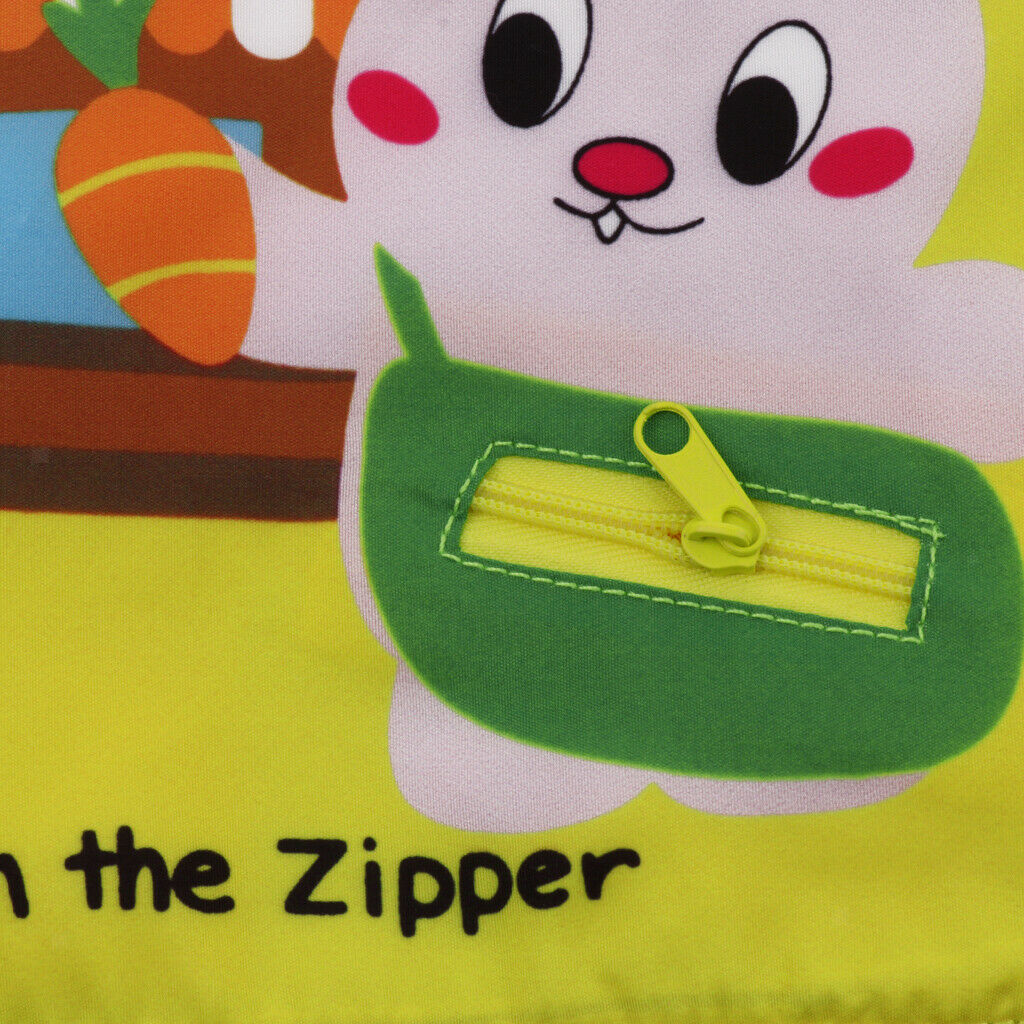 Kids Soft Cloth Books Early Toys Learning to Dress Teaching Aids Colorful