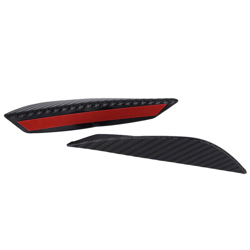4× Carbon Fiber Car Front Bumper Splitter Fin Spoiler Canards Exterior Bod.l8
