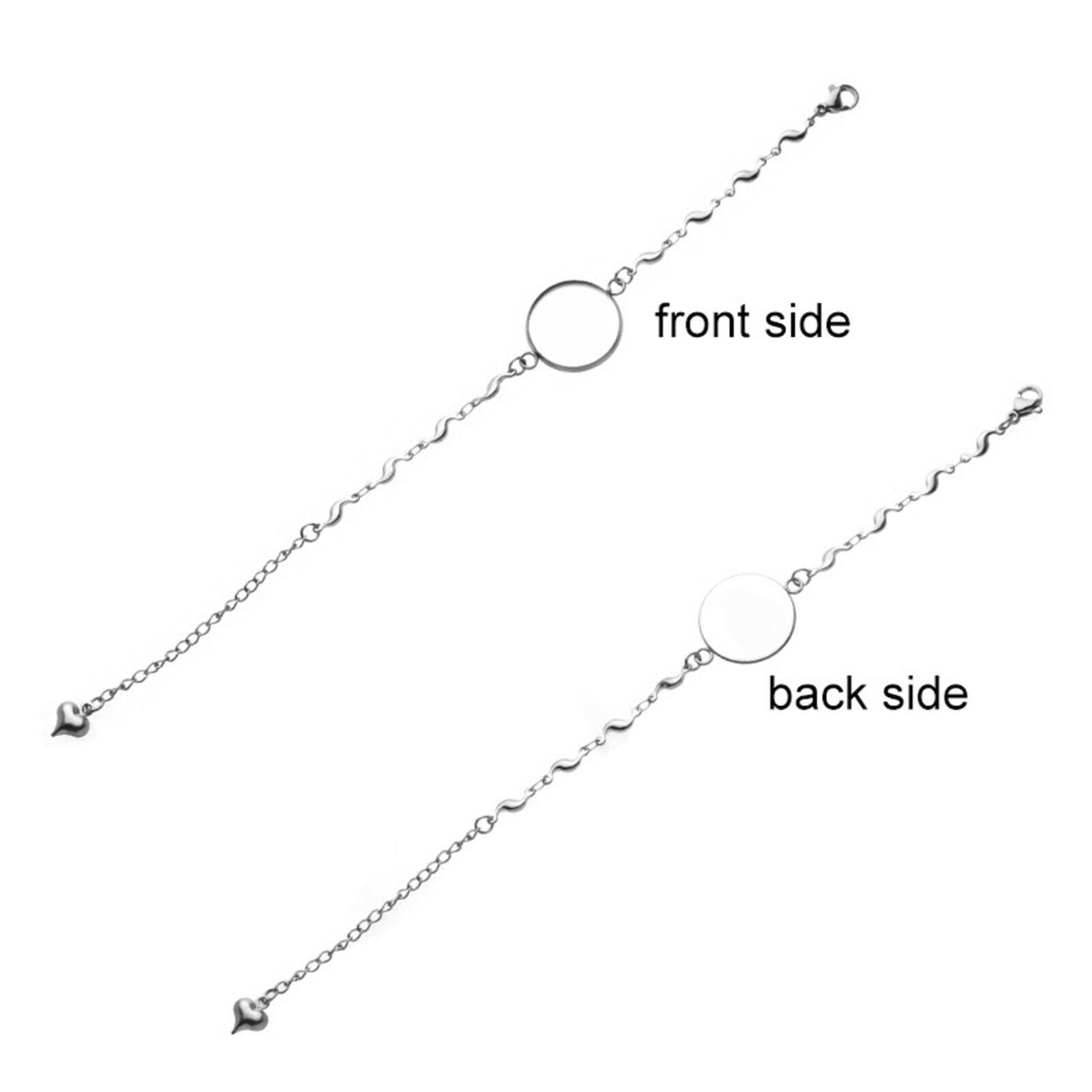 Pack of 5 Bezel Bracelet Blanks Settings Cabochon Disc Base for the