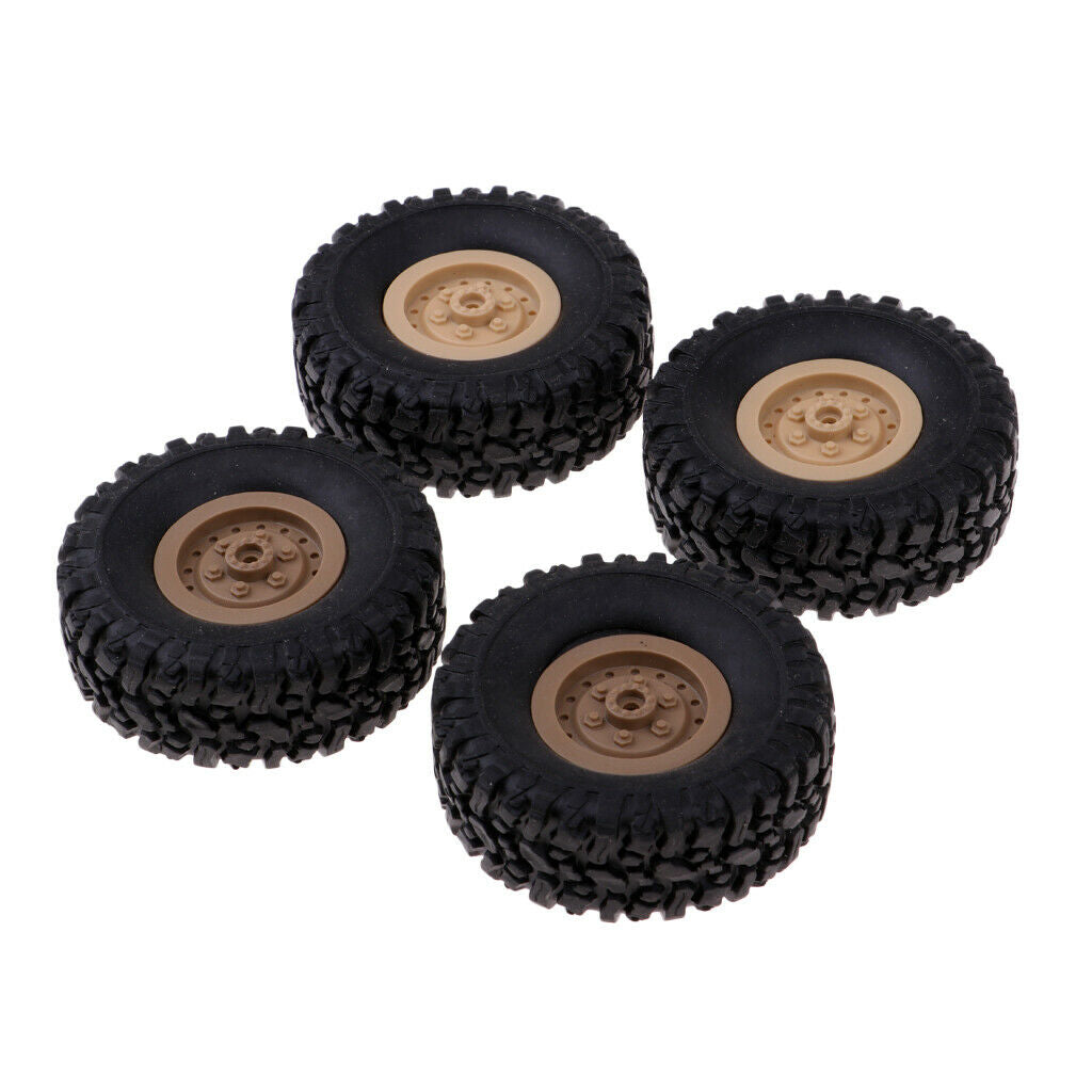 8pcs Wheel Rim Tire Tyre for RC 1/16 Crawler Car WPL B14 B16 B24 C14 C24 B36