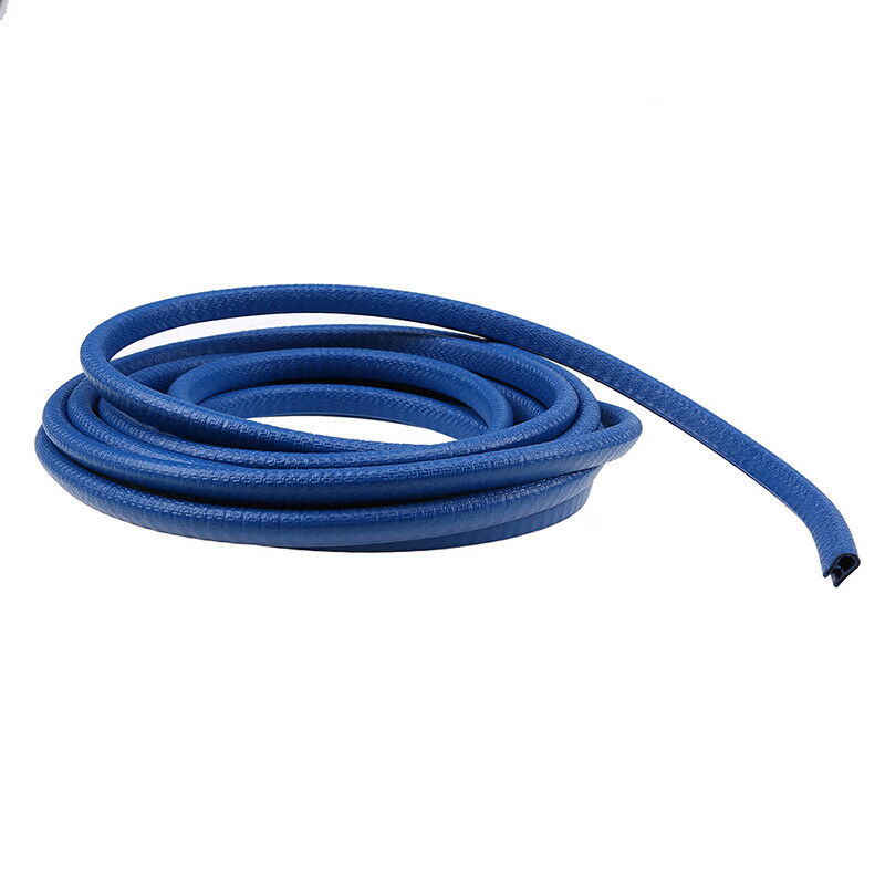 4.5M Car Seal Strip Molding Edge Trim Door Window Protector Guard Blue Rubber