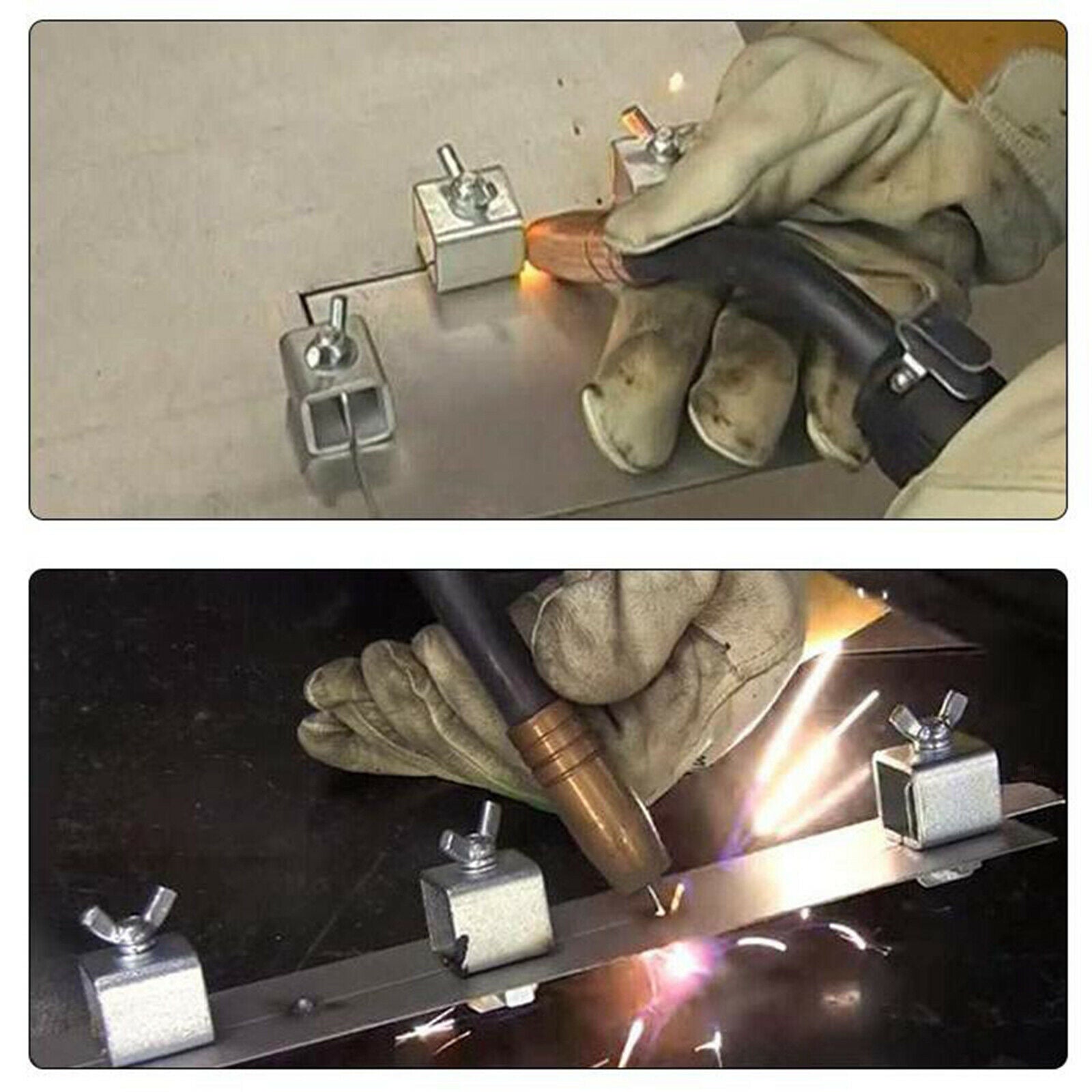 8 Pcs！8x Steel Welding Clamps Spot Weld Weld Clips for Auto Car Door Sheet