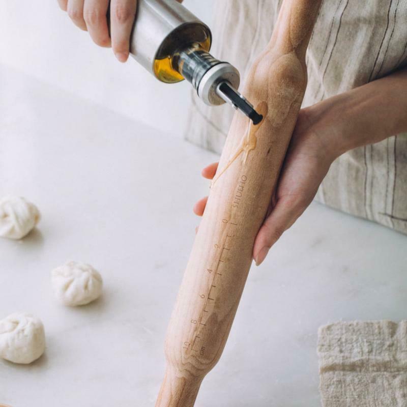 Classic Wooden Rolling Pin Fondant Pizza Pastry Cooking Cookies Kitchen Tool