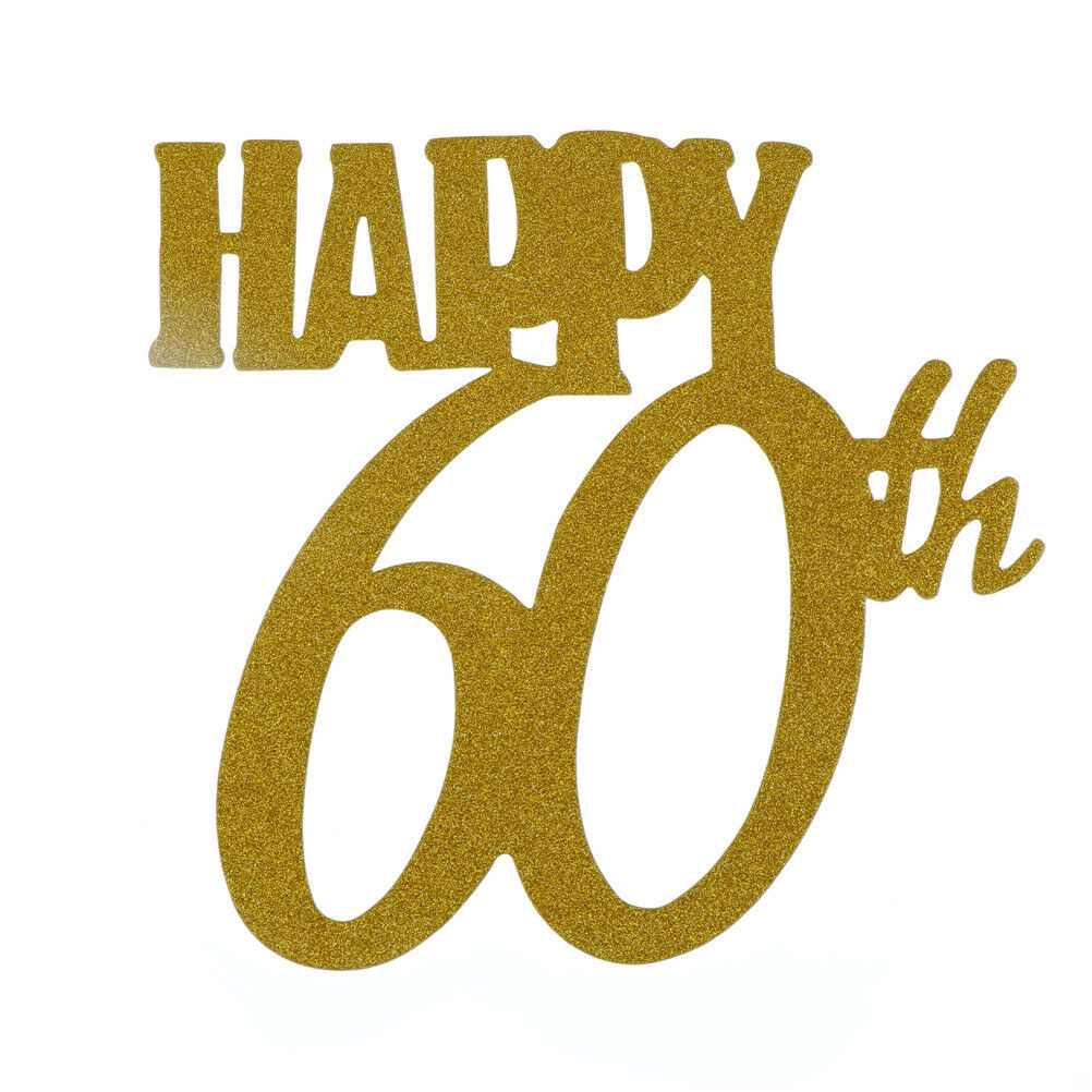 happy 60th cake toppers anniversary party supplies birthday party decorat.l8