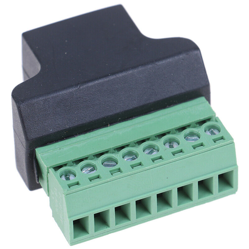 RJ45 to Screw Terminal Adaptor RJ45 Female to 8 Pin connector  for CCTV D.l8
